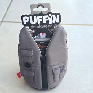 Puffin Fishing Vest Huggie for‎ drinks